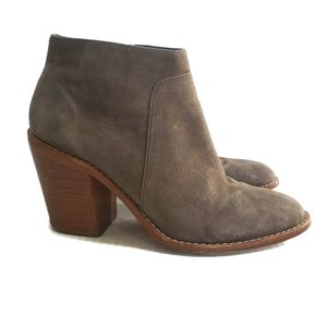 Loeffler Randall ella suede ankle leather booties size 7.5